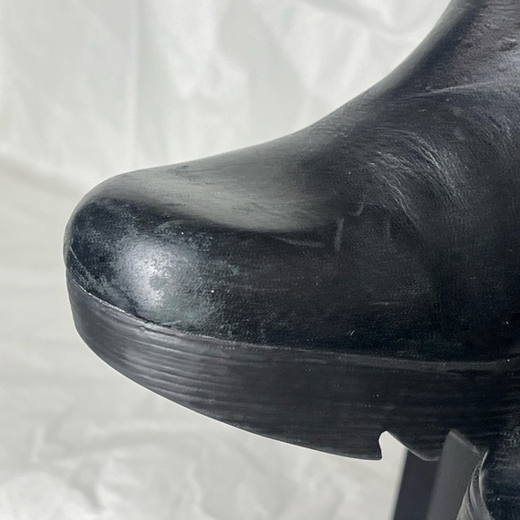 Preloved MICHAEL Michael Kors y2k leather sherpa trim wedge boots size 7.5 - Picture 13 of 17